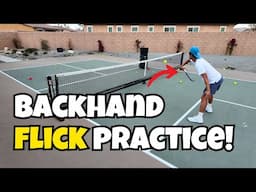 Pickleball Backhand Flick! | My Progress and Training Video