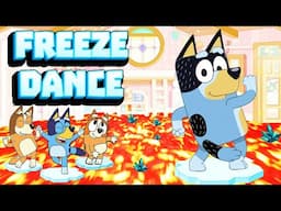 BLUEY - FREEZE DANCE | Winter Brain Breaks | The Floor Is Lava | Movement Brain Breaks | Danny Go!