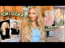 How I Grew My Hair to My HIPS || My Long Hair Routine || Fine Hair Advice and Products