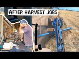 AFTER HARVEST JOBS - GRADING, SPRAYING, FIXING THE SPRAY