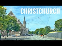 Christchurch New Zealand Driving Tour 4K 2024 | City Centre Traffic | Canterbury New Zealand