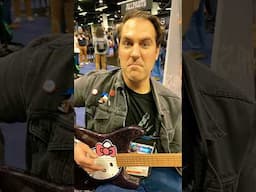 What the Hello Kitty Strat SHOULD have been! #electricguitar #namm #namm2025 #hellokitty