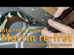 Martin acoustic Road series stainless steel re-fret