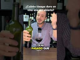 🍷¿Cuánto tiempo dura un vino una vez abierto?🍷 #vino #wine #bar #bartender #restaurant