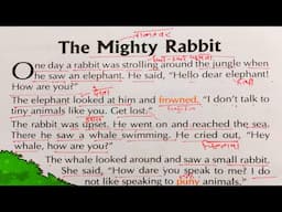 Story The mighty Rabbit / English padhna kaise Sikhe / English learning Videos/