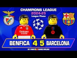 Benfica vs Barcelona 4-5 | Champions League 2024/25 Goals Highlights lego