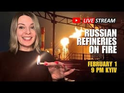 RUSSIAN REFINERIES ON FIRE Q&A with @AnnafromUkraine