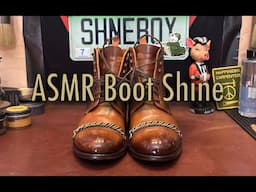 Mesmerizing Shoe Shine ASMR | Relaxing Sounds of Leather & Polish