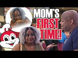 My Mother Trying Jollibee | a first timer's REACTION