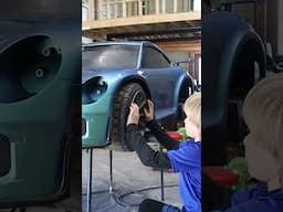 $100,000 Powerwheels Paint Job (Porsche PTS Chromaflair)