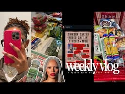 (chatty) weekly vlog: therapy, dermatologist, grocery shopping, cowboy carter tour | Nyla Imani