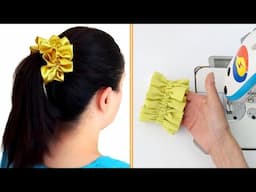 Profitable Sewing Projects for Beginners | How to Sew XXL DIY Ruffle Scrunchies | DIY Sewing Tricks