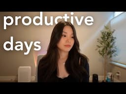 Productive Vlog | planning for 2025, organizing my home, getting sick, productive & chill days