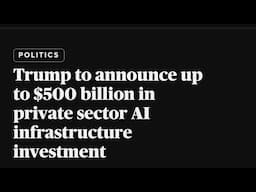 500 billion into AI and first stop is TEXAS. Dr Dicks