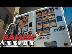 Ramen Vending Machine In Japan!