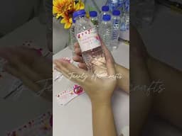 Personalized bottled water label sticker for 7th birthday #diyideas #souvenirbirthday #easydiy