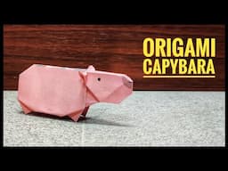 Origami Capybara | Origami Animals | Origami tutorial | Paper craft