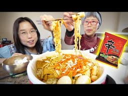 SPICY RAMEN MUKBANG with Mommy Oh