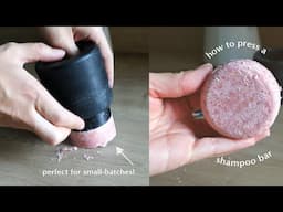 How to Press a Solid Shampoo Bar