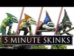 FIVE MINUTE SKINKS - SpeedPainting Hacks For Lizardmen