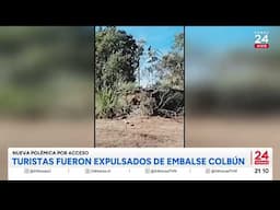 Turistas fueron expulsados de embalse Colbún