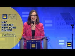 Rep. Sarah McBride Speaks at the 2025 HRC Greater New York Dinner