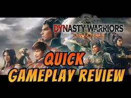 Musou IS BACK!【QUICK REVIEW】 Dynasty Warriors Origins