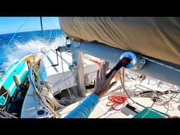 UGLY SAILING: Breaking Stuff, Dumb Mistakes, Wind Noise & Salt Spray | Sailboat Story 269