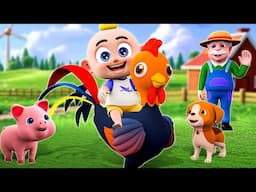 Old MacDonald Had a Farm |  Farm Animals Song + More| Newborn Baby Songs | Little PIB