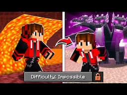 I Played Minecraft On *IMPOSSIBLE* Difficulty....