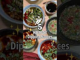 best hot pot dipping sauces! no. 4 is my fave 🔥🌶️