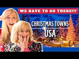 The 24 MOST FESTIVE Christmas Towns In The US - Brits React!