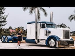 FIRST DRIVE in World's Longest Custom Peterbilt Semi!