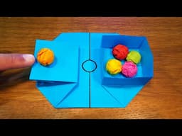 Easy Paper Mini Basketball Pop-It Toy