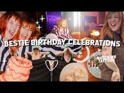 BESTIE BIRTHDAY CELEBRATIONS & MATCHING TATTOOS | birthday vlog