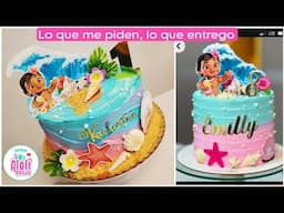 MOANA CAKE | pastel de Moana, la reacción de la nena "Thank you"! 😍