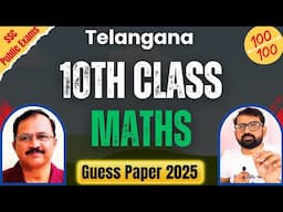 Telangana 10th Class Maths Guess Paper 2025 || 10th Class Maths important questions 2025