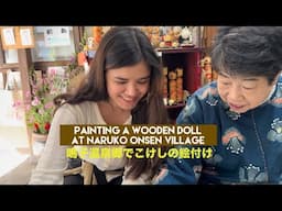 Naruko Kokeshi | Painting a wooden doll! こけしの絵付け