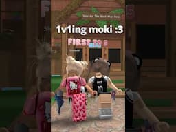 1V1ING @Mokiyt IN MM2 🤭 #shorts #mm2 #roblox