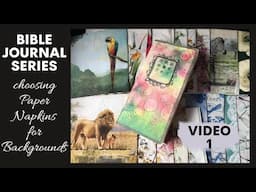 How to - Bible Journaling for Beginners Series - paper napkins