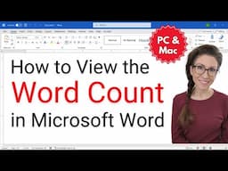 How to View the Word Count in Microsoft Word (PC & Mac)