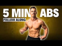 5 Minute DAILY AB WORKOUT AT HOME | Follow Along