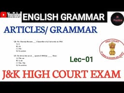 J&K High Court/ Articles English Junior assistant #juniorassistant #junior_assistant_exam