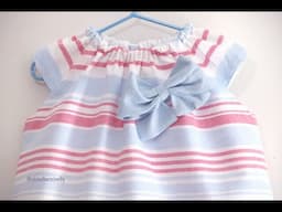 PATRONES y Tutorial: Vestido para niñas (tallas 9 meses - 8 años)