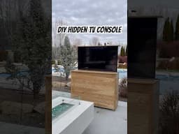 Mobile outdoor hidden tv console #diy