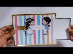 DIY SLIDER CARD | A CUTE GIFT IDEA 😊#cutegiftideas  #diycardmaking #diycrafts