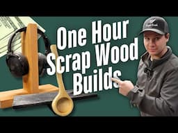 Three Beginner Scrap Wood Projects // Under 1 Hour Builds!