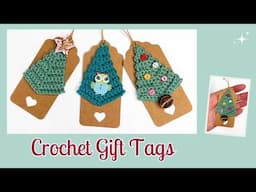 How to Crochet The Cutest Christmas Tree Gift Tags