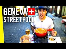 Best Swiss Streetfood in Geneva, Switzerland!! 🍅 Tomato Fondue & Rosti !!