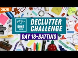 🧹🗑🧽 Day 18-Batting - 2025 Declutter Challenge